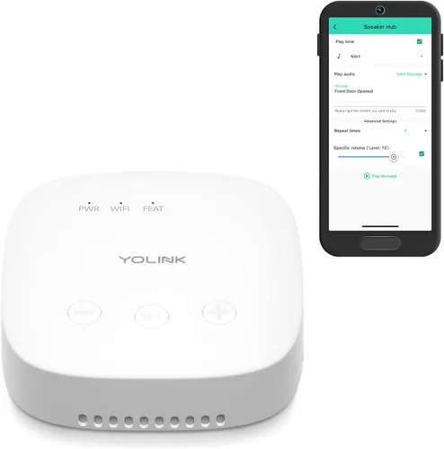Vista 9 de YoLink Hub 3 Smart Home Gateway: 4G LTE Cellular ($6.99 de tarifa mensual), WiFi, Ethernet, respaldo de batería Instalación Plug & Play sin