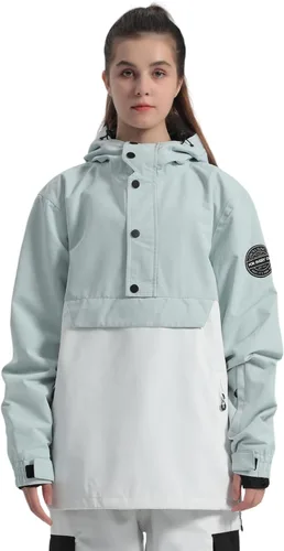 Vista 10 de Chaquetas de esquí para hombre, abrigos de snowboard para mujer, chaqueta impermeable para deportes de invierno, resistente al viento, cálida