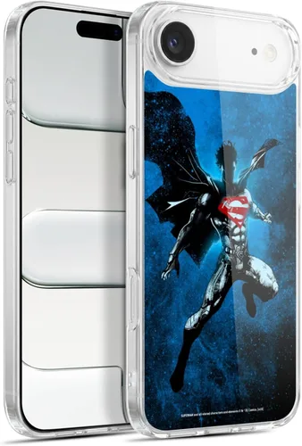 Vista 32 de Head Case Designs Officially Licensed Superman DC Comics Collage 80th Anniversary Gel Case [Military Grade Protection] Compatible with Apple iPhone