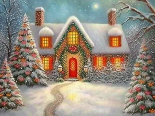 Vista 11 de VAIIEYO Kits de arte de diamantes para adultos, Papá Noel, kit de arte de diamantes 5D para principiantes, Navidad, pintura de bricolaje