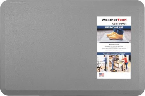 Vista 15 de WeatherTech ComfortMat, Alfombrilla Antifatiga de 61 por 91 Centímetros, Patrón Bordeado, Negro