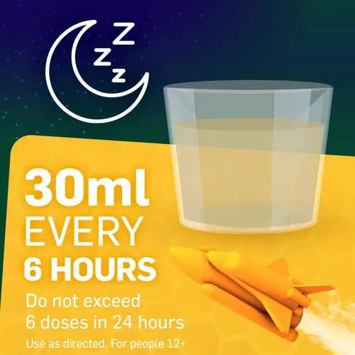 Vista 7 de TUKOL Adult Honey Multi-Symptom - Medicina líquida para la tos nocturna para el resfriado y la gripe, 4 onzas, paquete de 2