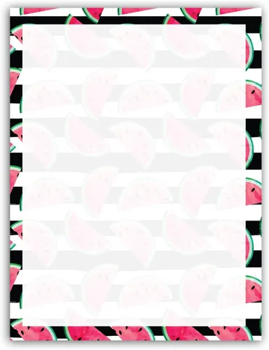 Vista 5 de Papelería de Aguacate - 8.5 x 11-60 Hojas de membrete - Papel de Receta - Papel de Receta (Avocado)