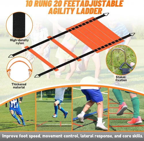 Vista 5 de Bearwill Portería de fútbol, porterías de fútbol para niños para patio trasero, juego de 2, portería de fútbol portátil emergente de 4x3 pies