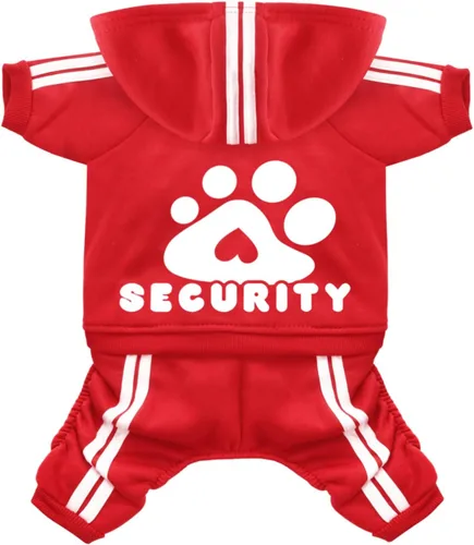 Vista 9 de Sudadera de seguridad con capucha para perros de 4 patas - Mono con sudadera - Sudaderas - Ropa suave y cálida para perros - Suéter con capucha