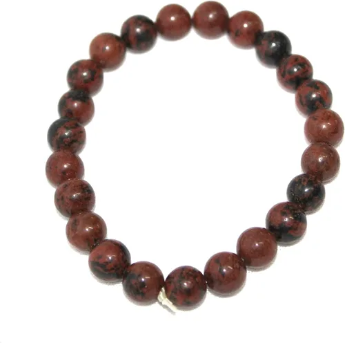 Vista 11 de Jet International New Round Beads Stretch Bracelet Natural Genuine Gift