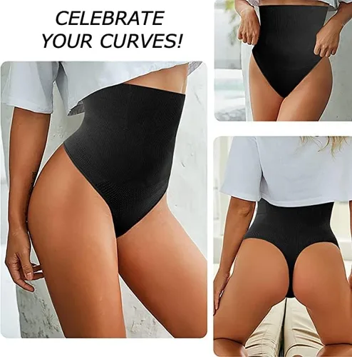 Vista 8 de ShaperQueen 102 Moldeador de cintura tipo tanga (entrepierna clásica y abierta) para mujer, entrenador de cintura, faja, control de abdomen