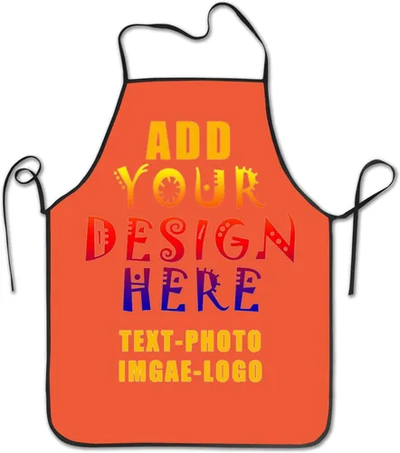 Vista 9 de Delantal personalizado personalizado para mujeres y hombres, delantales de cocina para cocinero, nombre personalizado, texto, logotipo, imagen