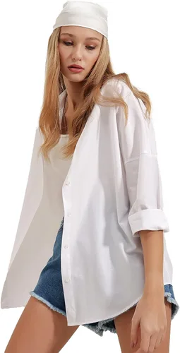 Vista 7 de Blusas elegantes para mujer camisas casuales de manga larga con botones