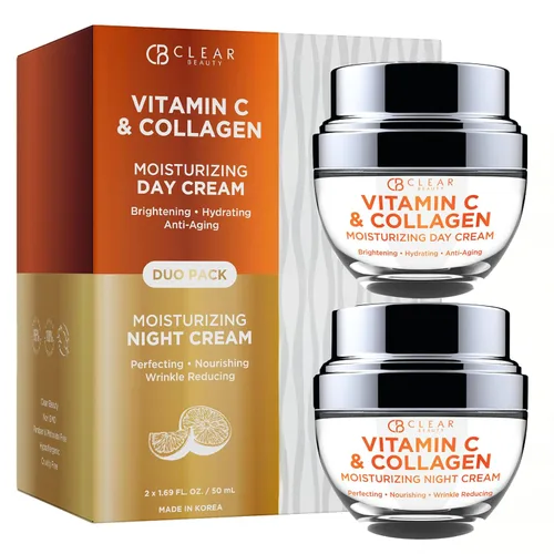 Vista 10 de Clear Beauty Hidratante facial de oro de 24 quilates y colágeno, probado por dermatólogos, antienvejecimiento, cuidado de la piel coreano, hidrata