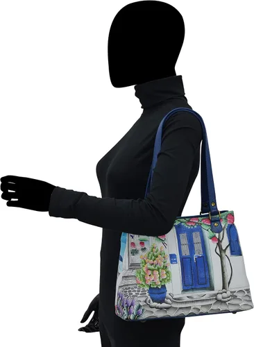 Vista 12 de Anna by Anuschka Bolso de hombro Satchel - Cuero Genuino