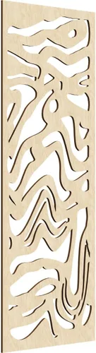 Vista 98 de 9 3/8"W x 24 3/8"H x 1/4"T Northfield Decorativos Paneles de Pared de Madera Calado, Abedul
