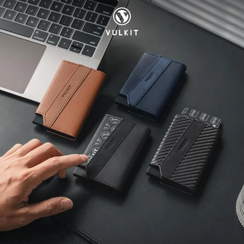 Vista 7 de VULKIT Cartera magnética desplegable para máximo 8 tarjetas, compatible con iPhone serie 12 o superior, incluye anillo magnético, empaquetado
