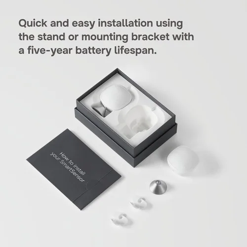 Vista 5 de ecobee SmartSensor - Paquete de 2 sensores de temperatura y ocupación