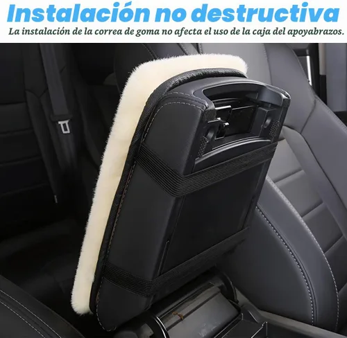 Vista 6 de Funda Esponjosa para Reposabrazos de Automóvil, Almohadilla Universal para Consola Central de Automóvil, Accesorios de Decoración de Funda para Caja