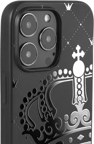 Vista 3 de Funda negra a juego compatible con iPhone SE 2022 2020 3ª 2ª generación - iPhone 7 - iPhone 8 para parejas, juego de funda de TPU para parejas