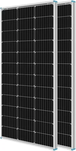 Vista 5 de Renogy Inversor de onda sinusoidal pura de 3000 W, convertidor de 12 V CC a 120 V CA y 2 paneles solares de 100 vatios monocristalinos de 12