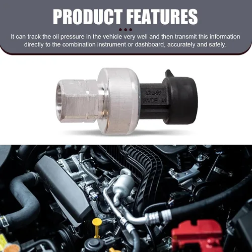 Vista 6 de Eratus Pack-1 Sensor de presión de aire acondicionado para automóvil, 1.85 pulgadas de largo de metal + sensor de reacción sensible de plástico