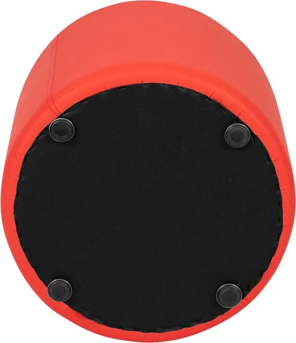 Vista 8 de EMMA + OLIVER Círculo flexible de asientos suaves de 18" H para aulas y espacios comunes - rojo For Classrooms and Common Spaces, Flexible Seating