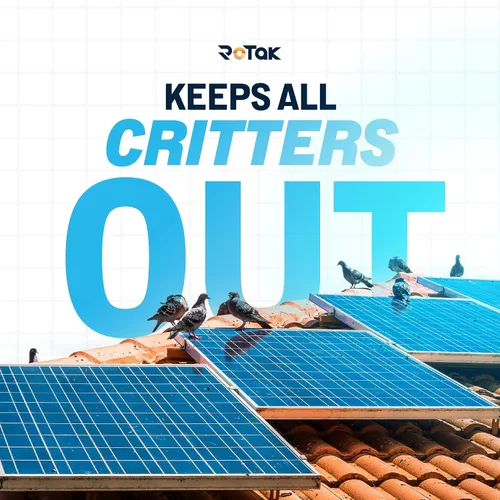 Vista 9 de ROTAK Critter Guard - Panel solar de 4 pulgadas x 100 pies - Malla de rollo de alambre recubierto de PVC negro galvanizado de ½ pulgada