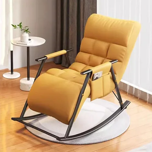 Vista 15 de Mecedora reclinable ajustable para balcón y patioSilla moderna para exteriores para sala de estar y ocio, muebles cómodos de relajación, marco