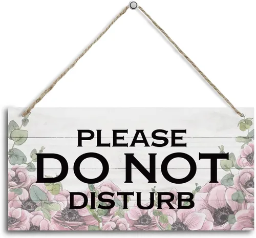 Vista 28 de HALUOSI Placa de madera colgante impresa para decoración, letrero de reglas de baño, "Por favor, no enjuague productos femeninos", madera de Baño 07