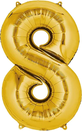 Vista 40 de Efavormart - Globo de aluminio dorado gigante de 40 pulgadas con número 0, globo metálico brillante con número de helio para cumpleaños