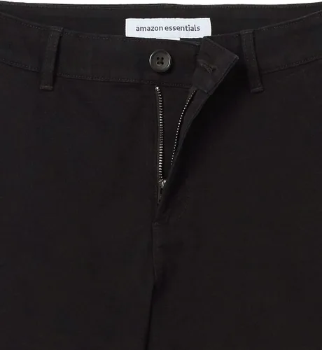 Vista 5 de Amazon Essentials Pantalones cortos caqui de tiro medio y entrepierna de 5 pulgadas para mujer (disponible en cortes rectos y curvos)