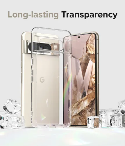 Vista 5 de Ringke Fusion - Funda compatible con Google Pixel 8 Pro [transparente] + vidrio compatible con Google Pixel 8 Pro