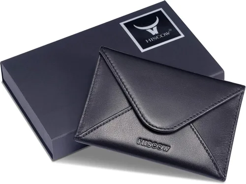 Vista 7 de HISCOW Estuche para tarjetas de visita con cierre magnético - Piel de becerro italiana (negro)