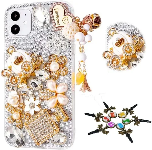 Vista 25 de Sparkle - Funda para teléfono compatible con Samsung Galaxy Z Flip 2 5G, elegante, hecha a mano con diamantes de imitación, diseño de ballet, niña
