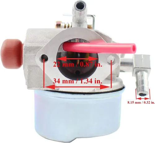 Vista 3 de 640350 Carburador para Craftsman Tecumseh 4.5hp 5hp 5.5hp 6.0hp 6.5hp 6.75 hp Modelo 917.387282 917.388040 143.013802 Segadora Tecumseh 640303 6403