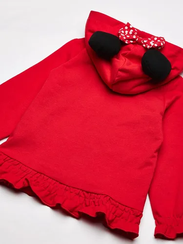 Vista 4 de Disney girls Minnie Polka-dot Bow Hoodie