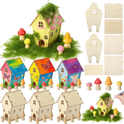 Vista 7 de DoubleFill Juego de 12 juegos de casa de hadas, manualidades para niños