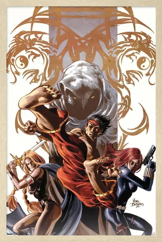 Vista 7 de Trends International Marvel Comics - Póster de pared Secret Avengers #7, 14.725 x 22.375 pulgadas, versión enmarcada de madera de granero