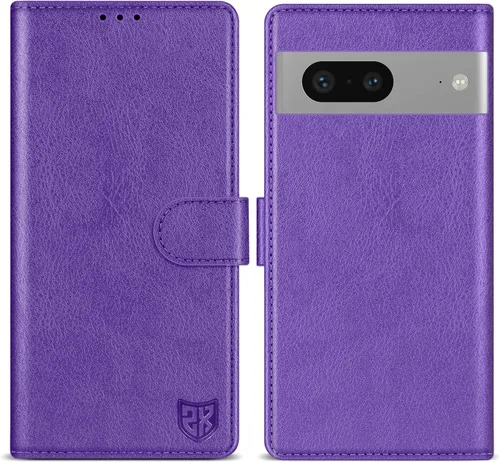 Vista 27 de ZZXX Funda tipo cartera para Google Pixel 7 con bloqueo RFID, ranura para tarjetas, función atril, cierre magnético, funda protectora de cuero