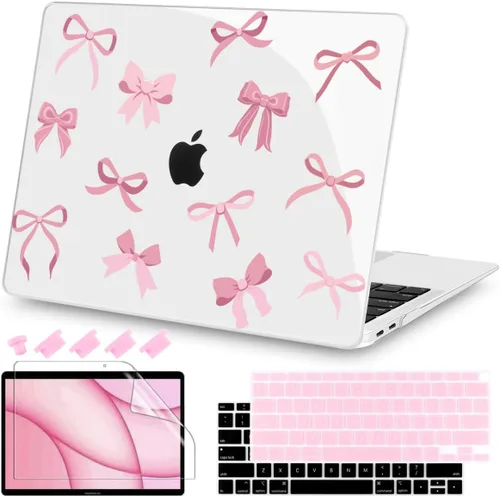 Vista 18 de Teryeefi Compatible con MacBook Air de 13 pulgadas A2337 M1 Chip A2179 A1932 (versión 2018-2020), funda protectora delgada + cubierta de teclado