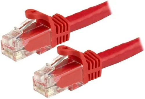 Vista 62 de StarTech Cable Ethernet CAT6 de 6 pulgadas – Cable Ethernet CAT 6 Gigabit amarillo -650 MHz 100 W PoE RJ45 UTP Network/Patch Cord Snagless w/Strain
