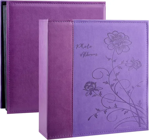 Vista 13 de Artmag - Paquete de 2 álbumes de fotos pequeños de 4 x 6 pulgadas, cada paquete con 26 páginas transparentes, para 52 fotos verticales de 4 x 6