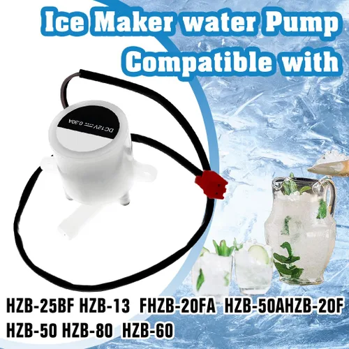 Vista 4 de HZB-12A/25BF ZLWB-12 Máquina de hielo Bomba de agua para máquina de hielo en bala pequeña para el hogar HZB-25BF/ HZB-13F/ HZB-20FA