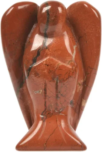 Vista 15 de Justinstones Estatua de Ángel de la Guarda de Gema Tallada en 7 Chakras, Ángel de la Paz en Bolsillo, 5 cm