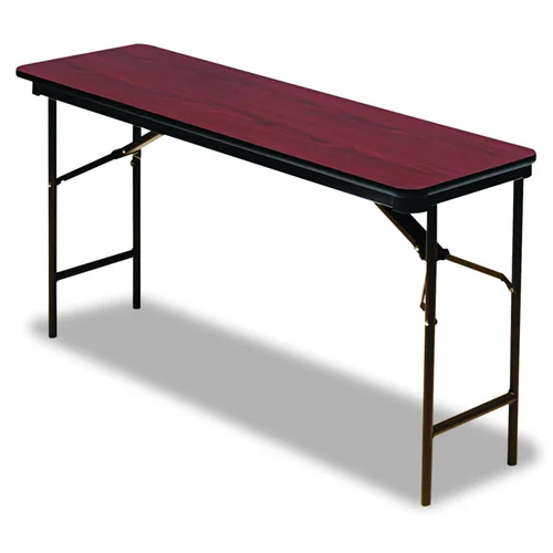 Vista 6 de Iceberg OfficeWorks - Mesa plegable comercial, 5 pies, color gris