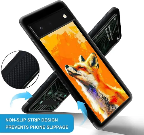 Vista 697 de Compatible con Google Pixel 4A 5G Mobile Case Creative Acrylic Panel trasero Silicona Protección Grip especialmente diseñado para Google Pixel 4A 5G