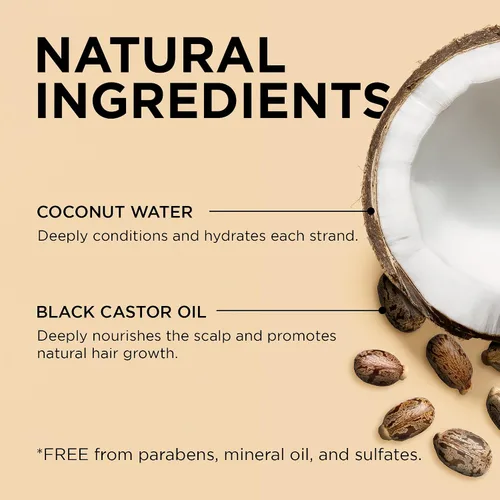 Vista 3 de African Pride Black Castor Miracle Hold & Cover Edge Gel para el cabello con aceite de ricino negro y control de bordes de agua de coco
