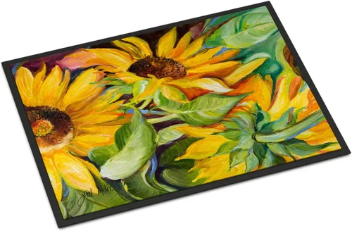 Vista 183 de Caroline's Treasures JMK1017JMAT - Tapete de caza de rana garza azul, 24 x 36 pulgadas, tapete para puerta delantera, interior y exterior