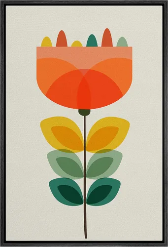 Vista 34 de bestdeal depot Lienzo enmarcado para pared, arte geométrico de sol y montaña, reflejo del mar, naturaleza, ilustraciones de área silvestre, arte