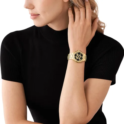 Vista 5 de Michael Kors Lennox- Reloj de acero inoxidable con tres manecillas
