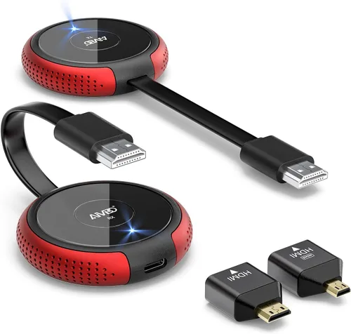 Vista 11 de TIMBOOTECH Transmisor y receptor HDMI inalámbrico 4K, transmisión de video/audio/archivos, extensor inalámbrico HDMI 5G Kit para portátil, cámara