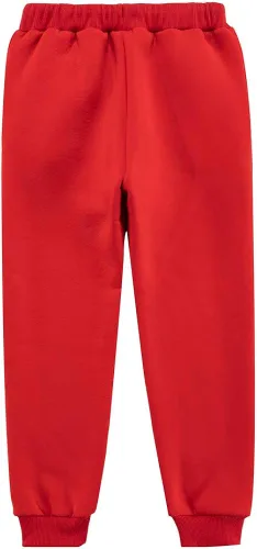 Vista 2 de UNACOO Pantalones casuales suaves y cálidos con forro polar Sherpa para niños y niñas (de 3 a 12 años)