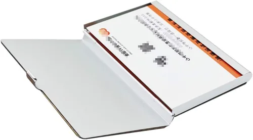 Vista 5 de Tarjetero de madera personalizado para tarjetas de presentación, grabado personalizado para hombre y mujer, grabado gratis, Bubinga, Cartera